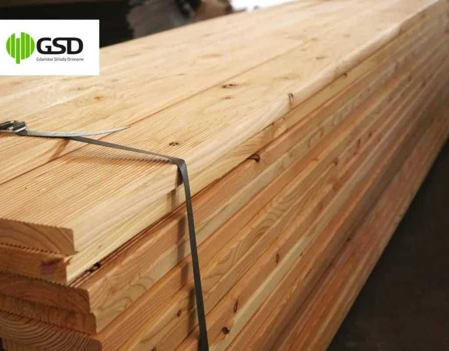 Deska tarasowa MODRZEW EUROPEJSKI 27x145x5000 mm
