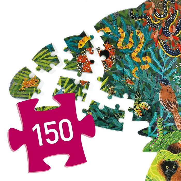 Puzzle artystyczne Kameleon 150 elementów Djeco