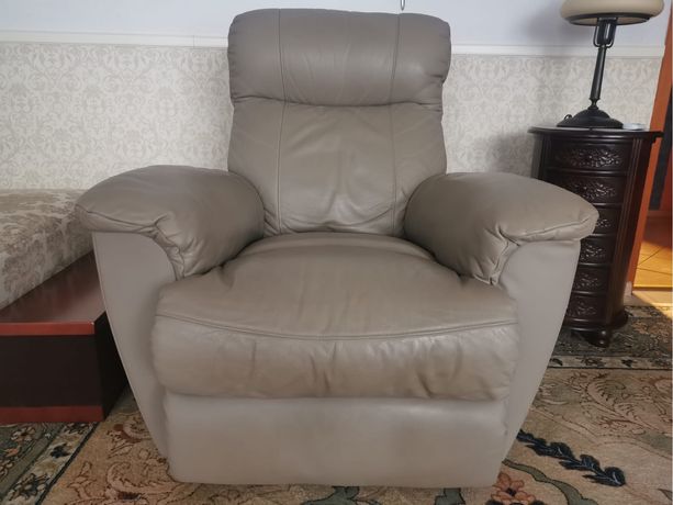 Fotel skórzany NUGAT z funkcją relax