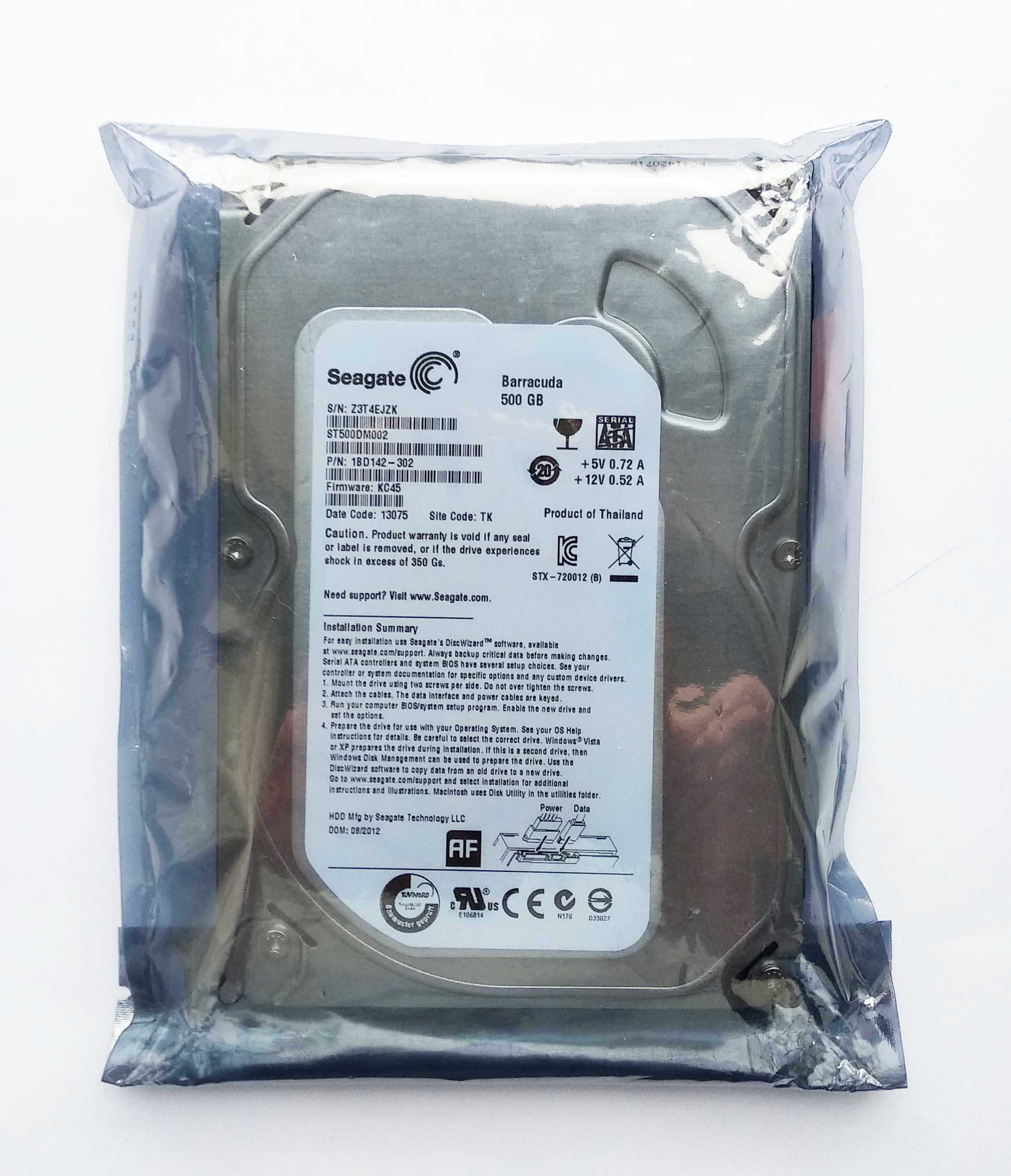 Seagate 500GB 7200.12  SATA3 (Новый, в упаковке)
