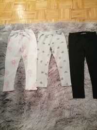 Getry legginsy Reserved, H&M dla dziewczynki r. 98 - 3 pary za 10 zł