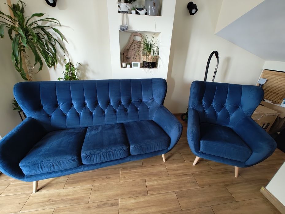 Sofa 3osobowa z fotelem