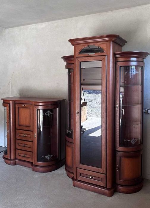 Piękna stylowa witryna serwantka MEBIN stan idealny ! Dowóz