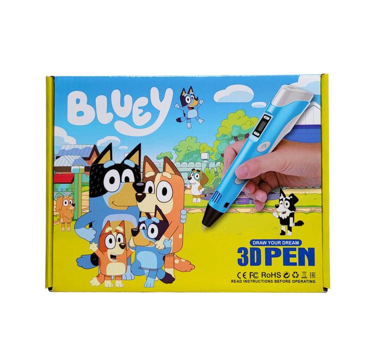 Długopis 3D magiczny pisak plus wkłady BLUEY # 509