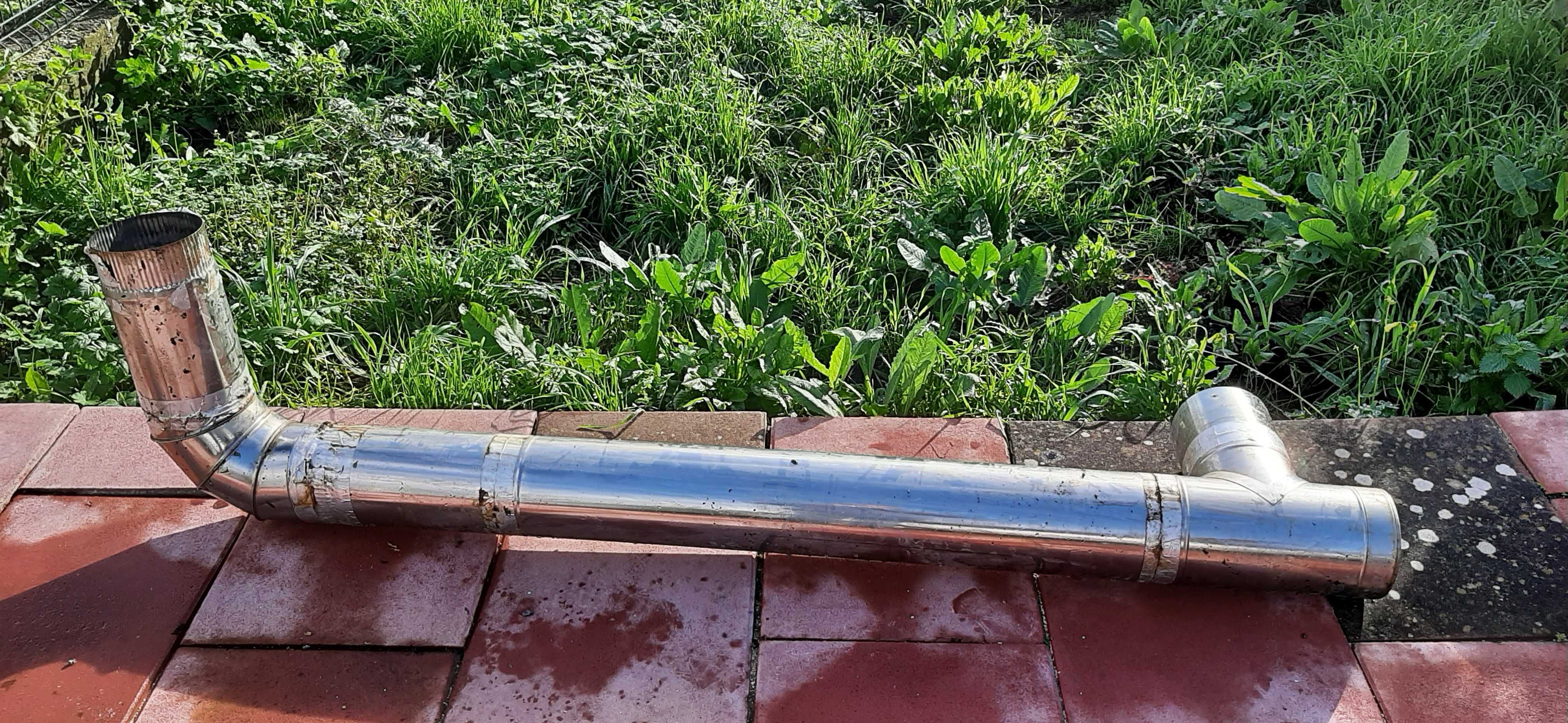 Chaminé em aço inox completa com 6m usada.