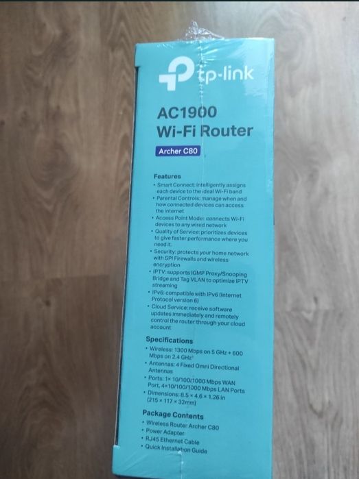 Маршрутизатор (роутер) TP-LINK Archer C80 WiFi 5 / AC1900 /1 Гбіт