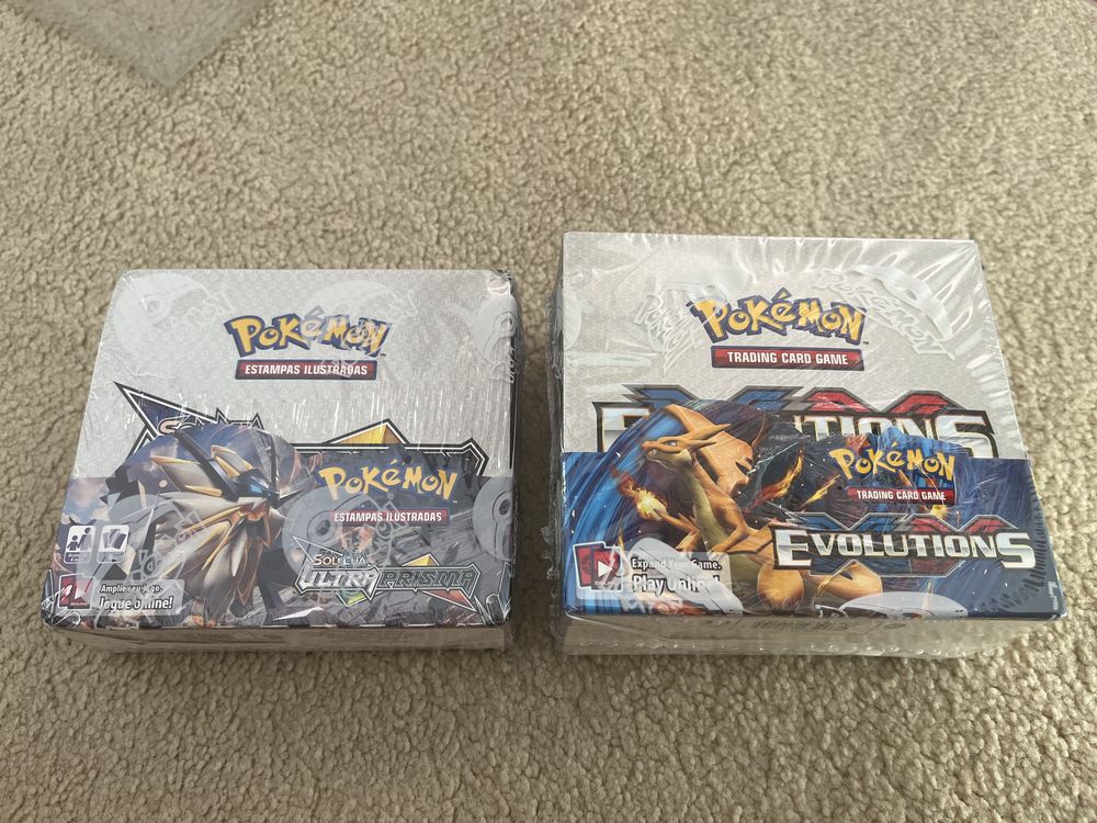 Caixa booster box Pokémon xy e ultraprisma