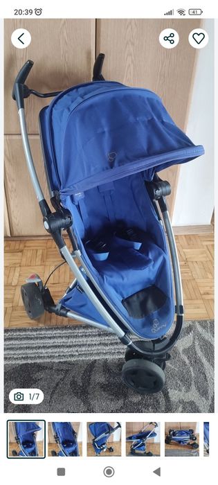 Wózek spacerowy Quinny Zapp Xtra 2 .
Kolor: blue, niebeiski
Normalne ś