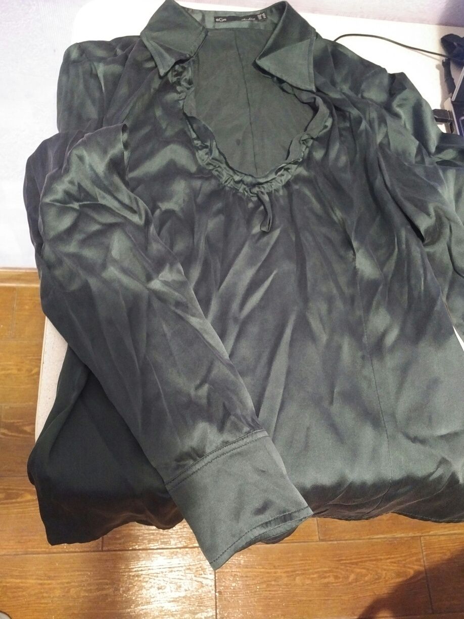 Блуза шелковая р.46