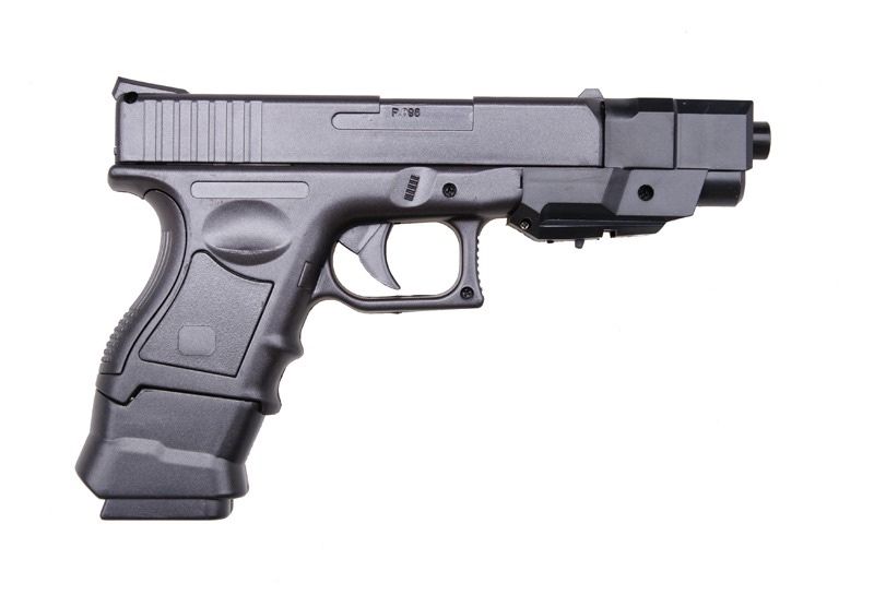 Детский пистолет Глок Glock 26 , 2 обоймы, удлинитель ствола