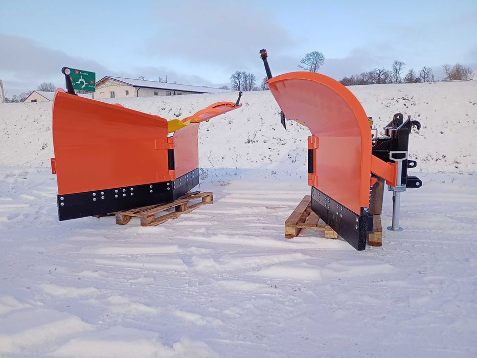 Pług strzałkowy 3,0m amortyzacja ślizgi kopiowanie trrenu pilot