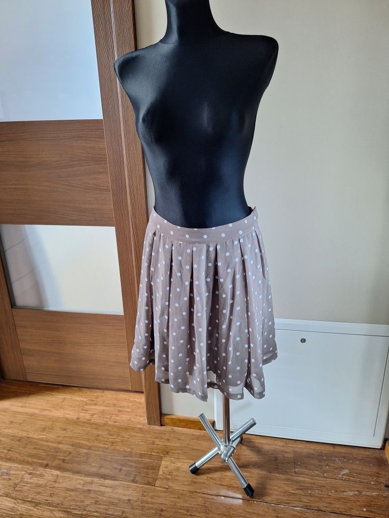 H&M spódnica w białe groszki