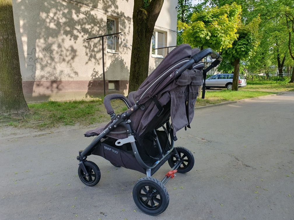 Valcobaby Snap Duo Sport Tailormade Charcoal wózek podwójny