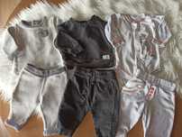 3x zestaw komplet bluza i spodnie, body rozm 62 Carter's Sinsay Ewa Kl