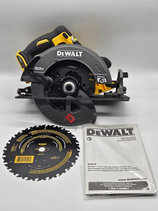 Аккумуляторная бесщеточная циркулярная пила DEWALT DCS578B FLEXVOLT60V