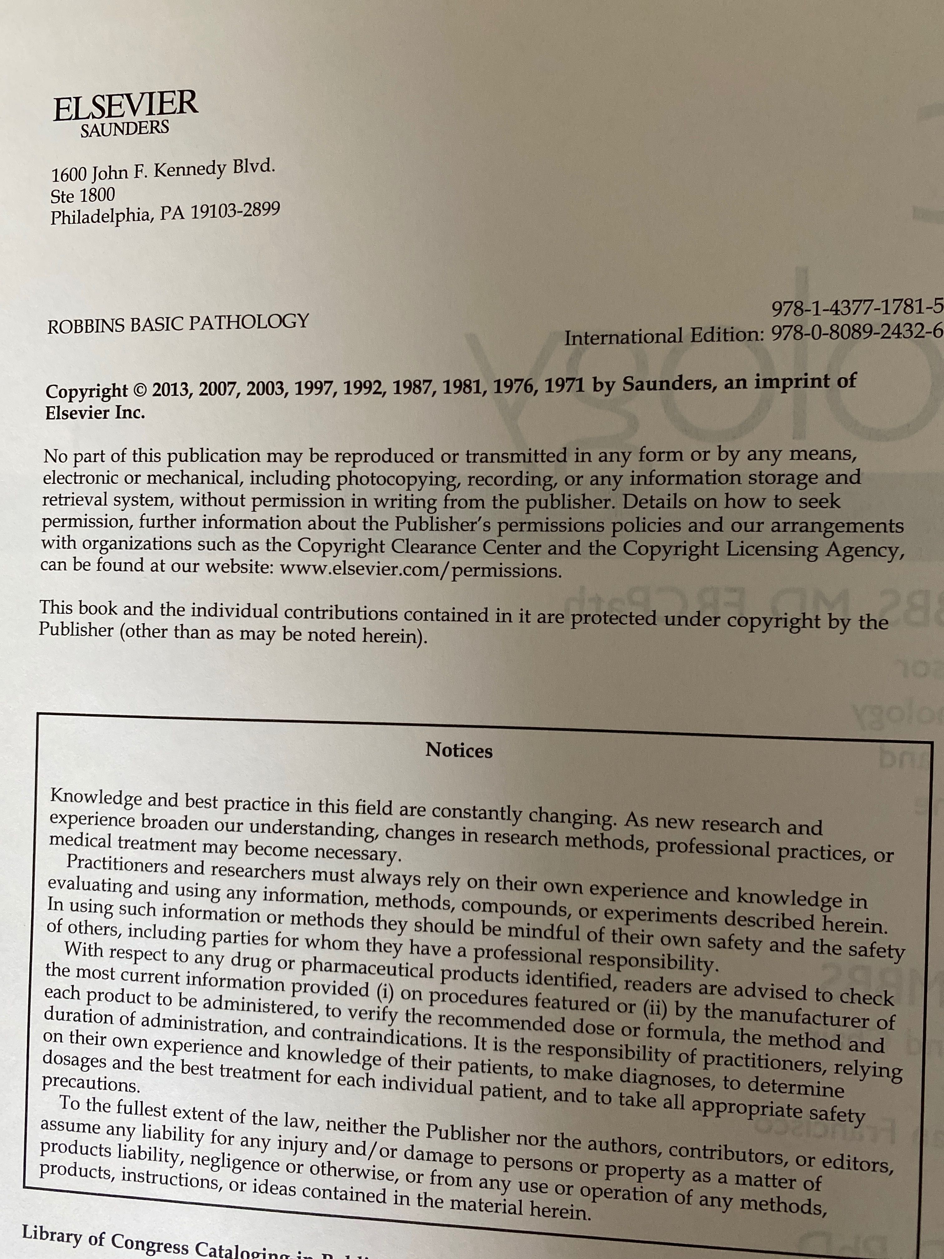 Patologia Robbins Pathology english