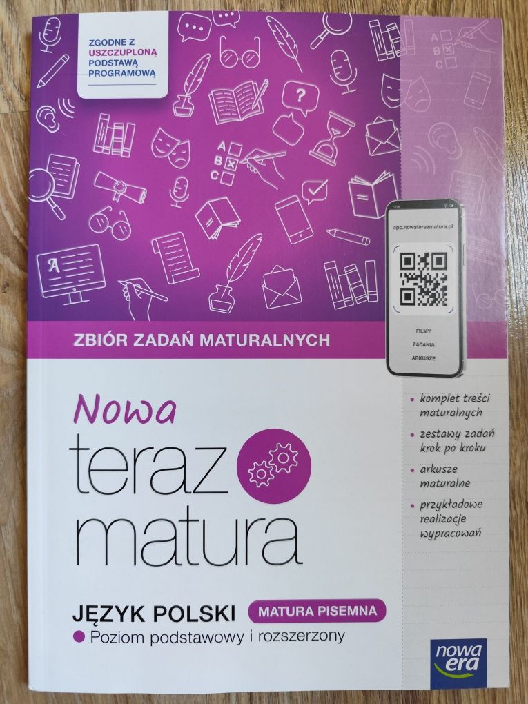 Teraz matura J. polski p. podst. i p. rozszerz. Zbiór zadań maturaln.