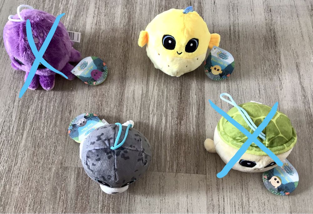 Coleção de peluches do Bando do Mar (novos)