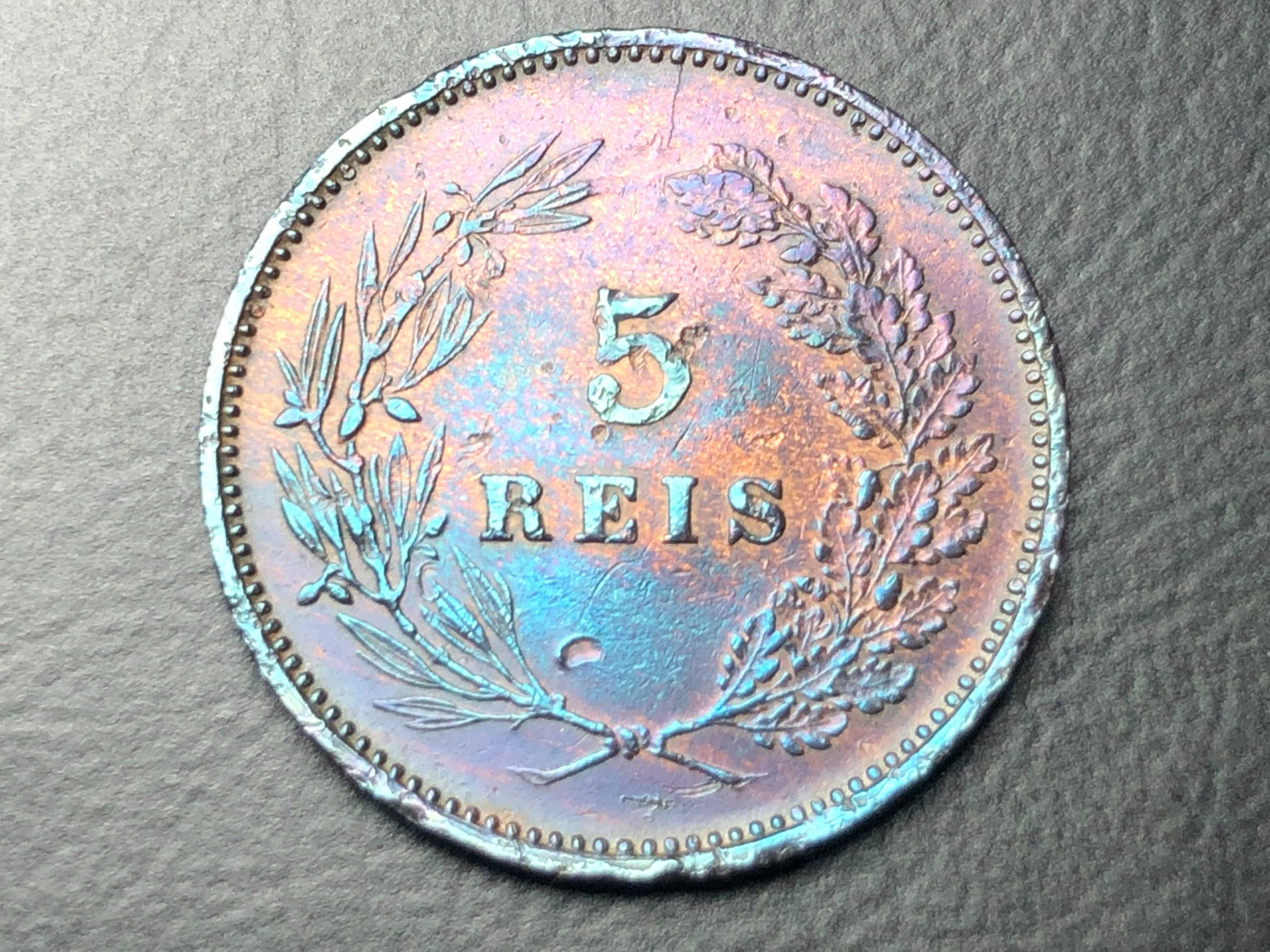 5 Reis 1910 Bronze D. Manuel II