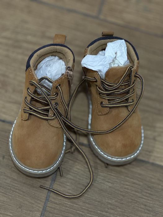 Botas menino 24 camel