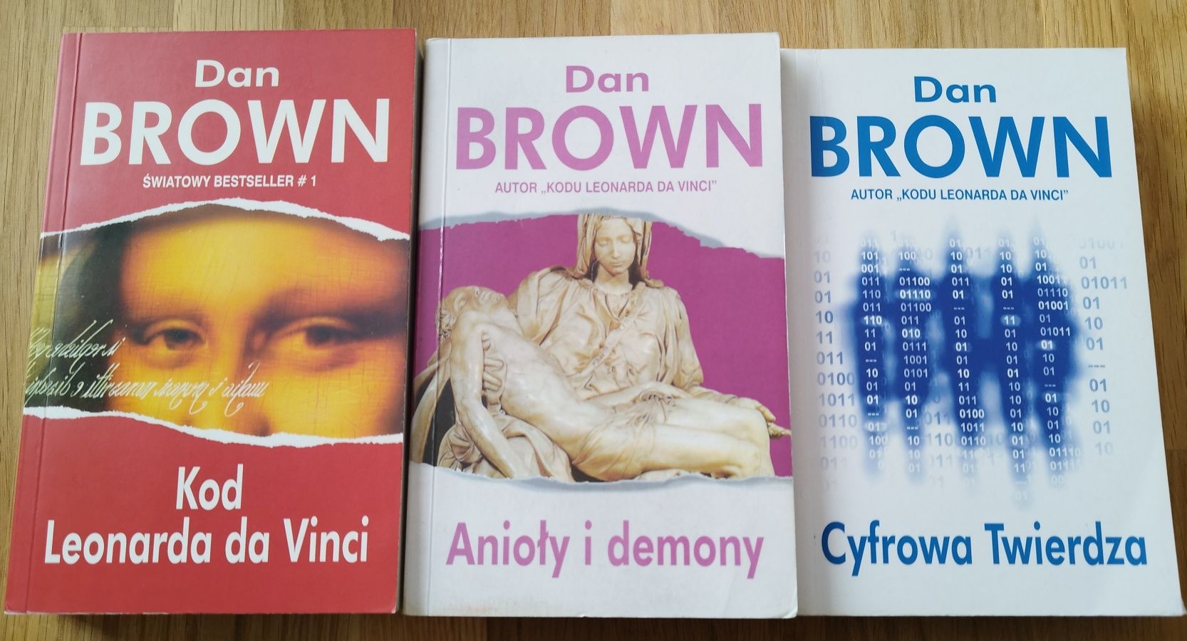 Książki Dan Brown, Kod Leonarda da Vinci, Anioły i Demony, Cyfrowa Twi