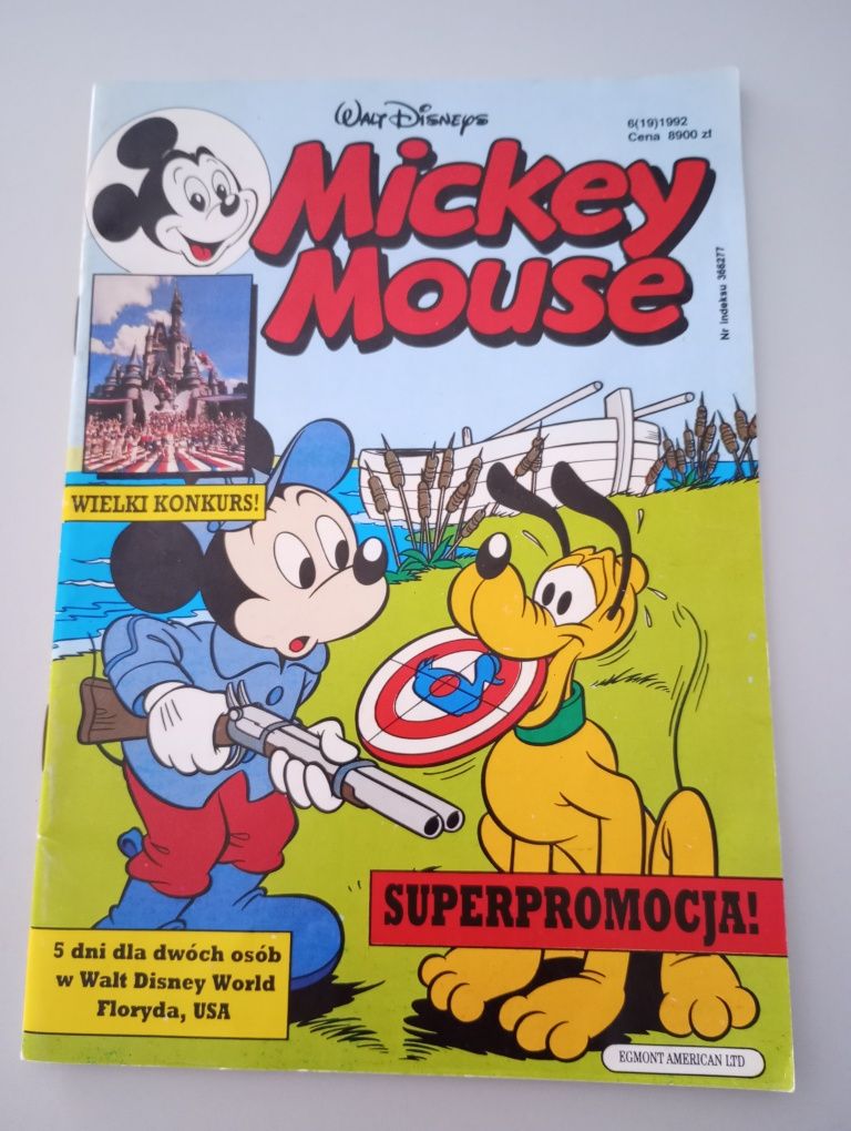 Komiks Mickey Mouse 6(19) 1992 rok