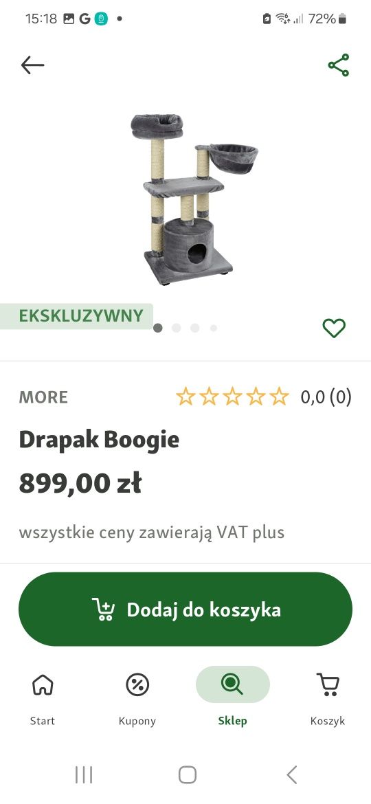 Drapak  firmy MORE