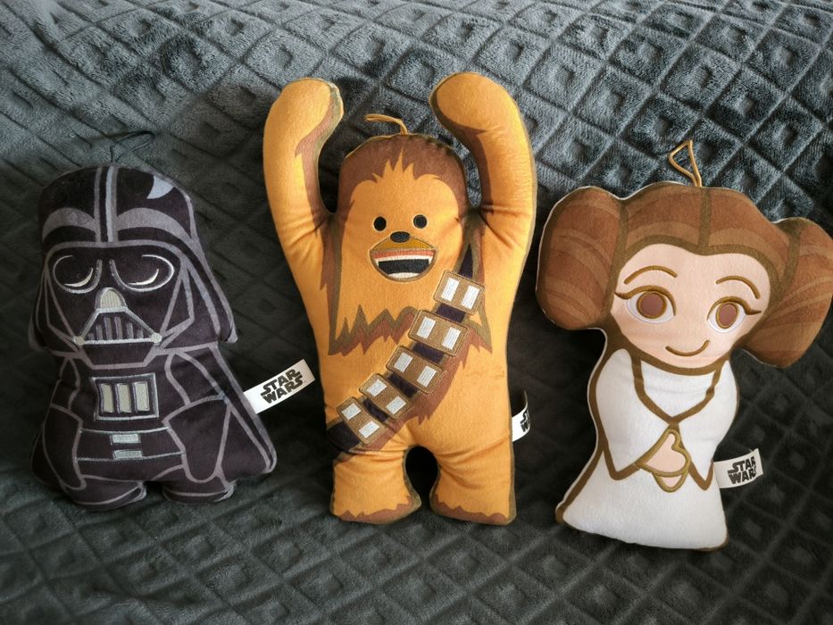 Star Wars Cheuwbacca Leia Darth Vade coleção r peluches