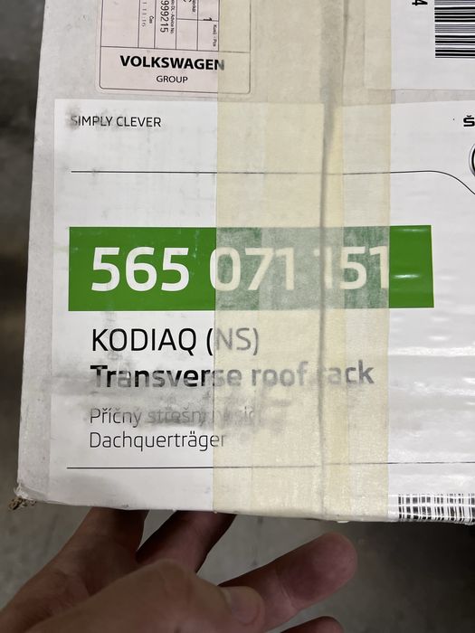 Barras tejadilho Skoda Kodiaq 2021 originais