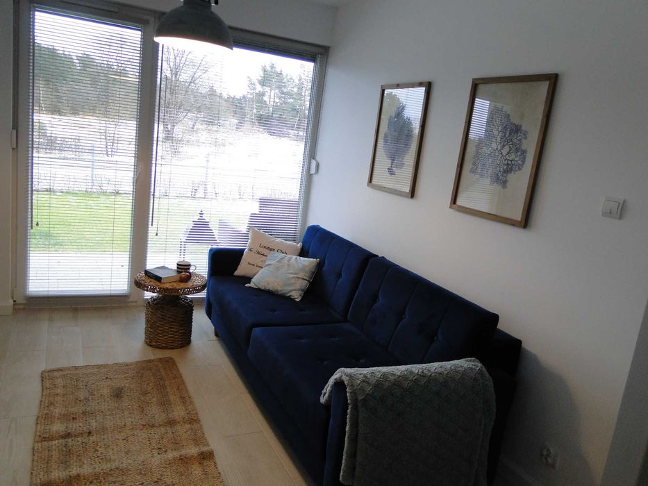 Całoroczny Apartament lubię błękit   Jantar Park-38 metr+taras+ogródek