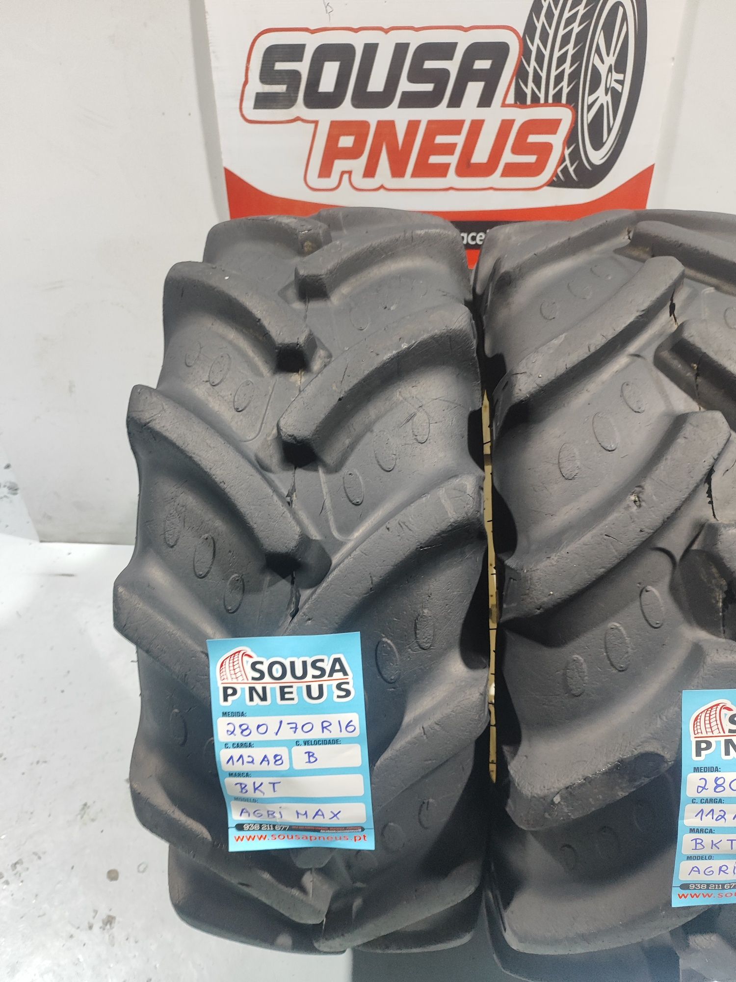2 pneus como novos bkt 280-70R16 Agrimax - Oferta da entrega
