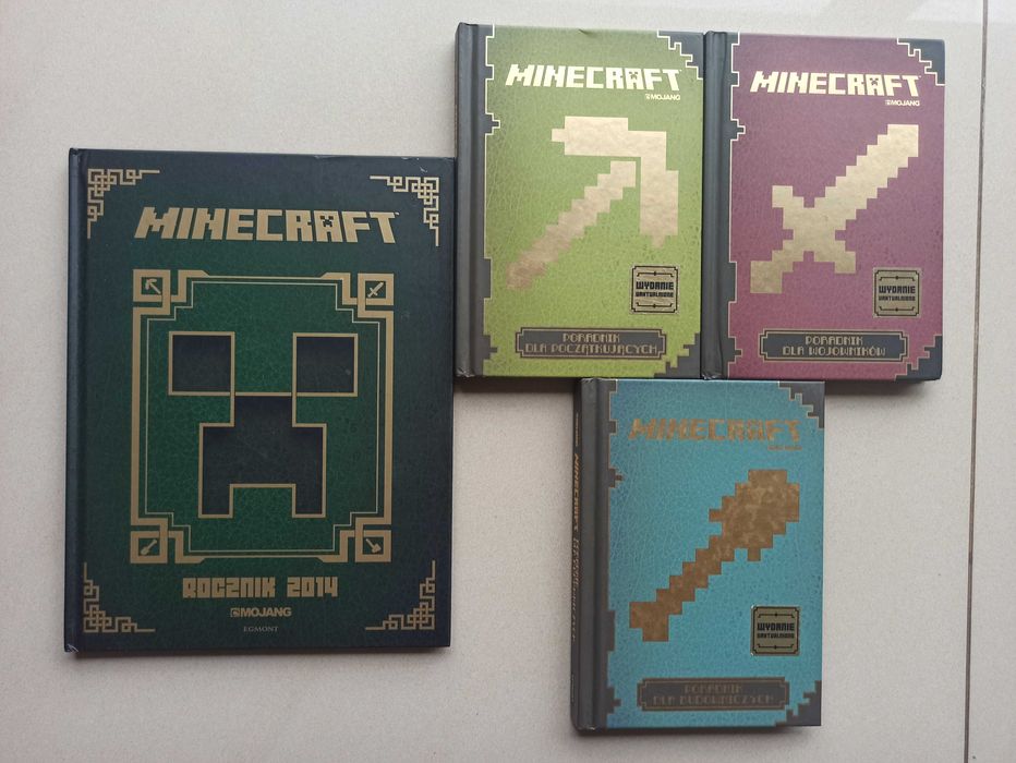 Minecraft Poradnik x 3 + Minecraft Rocznik 2014