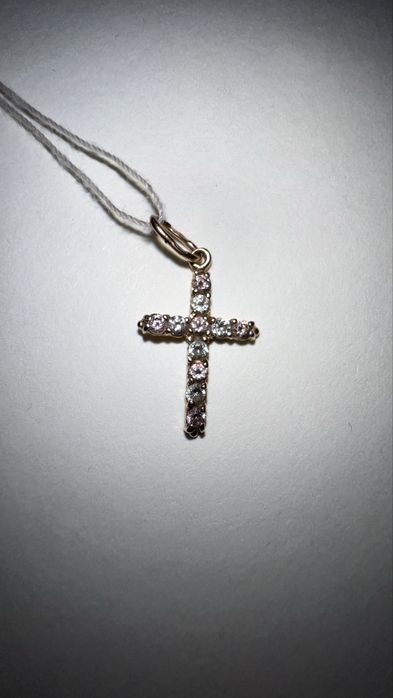 Золотий хрестик, хрест золото 585 проби проба