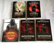 5x Sapkowski Wiedźmin Ostatnie życzenie Krew Elfów Miecz przeznaczenia