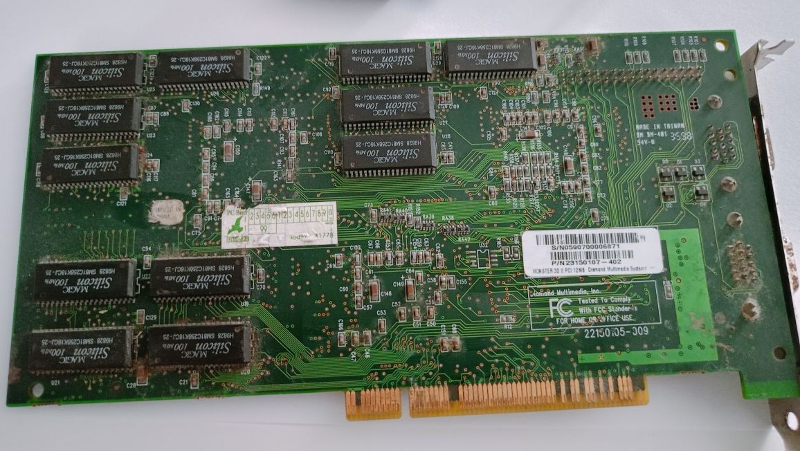 3dfx Voodoo 2 ,12mb pamieci diamond monster 3d akcelerator grafiki