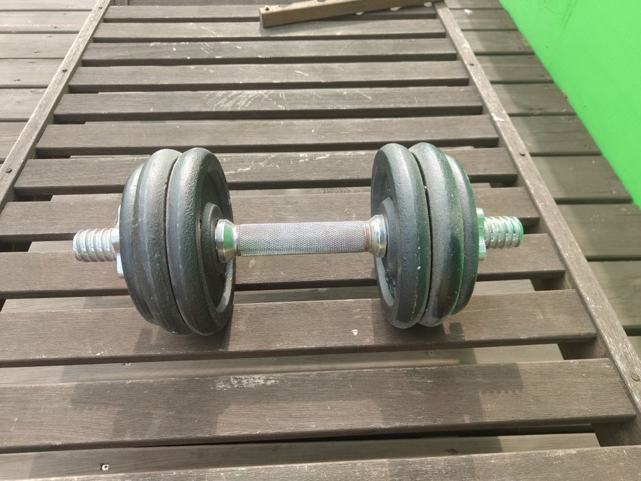 Hantel 10 kg plus gryf