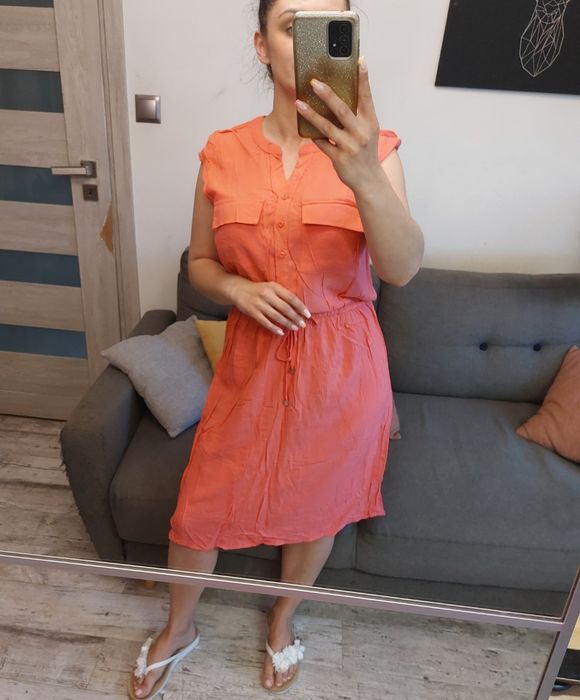 Różowa sukienka Pepco w rozmiarze XL (42)