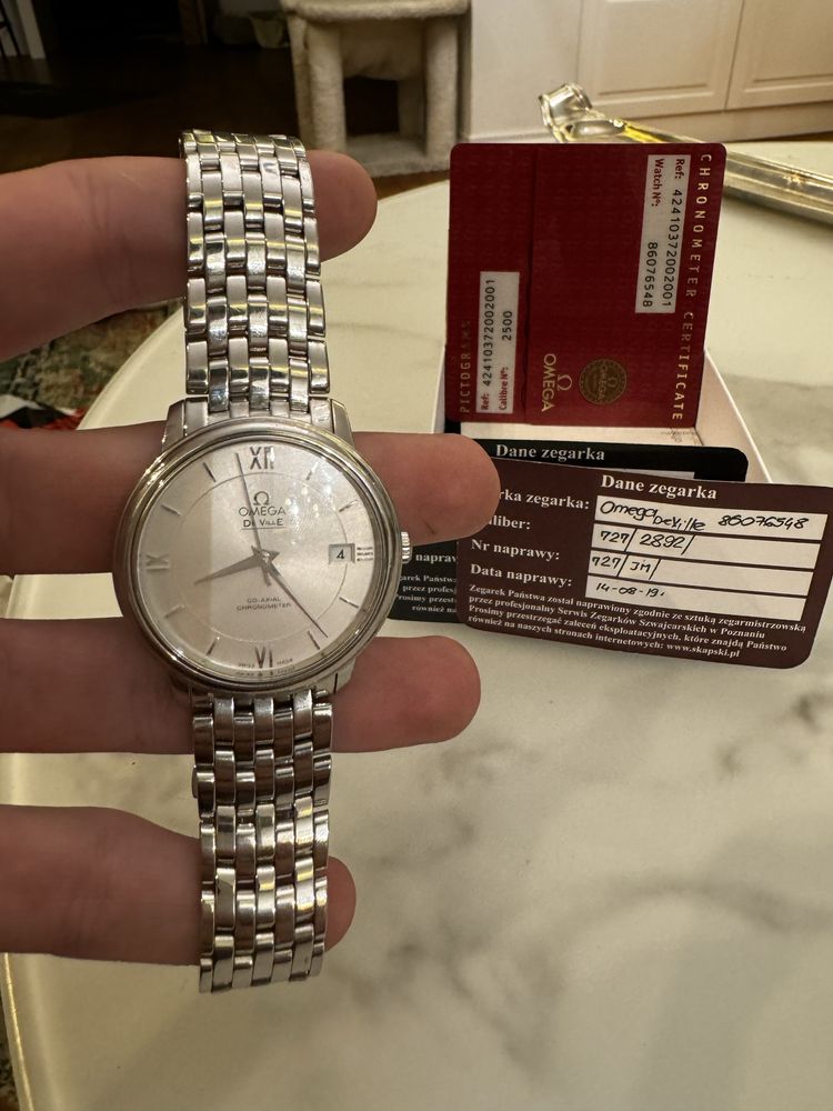 Oryginalny Omega De Ville Prestige męski