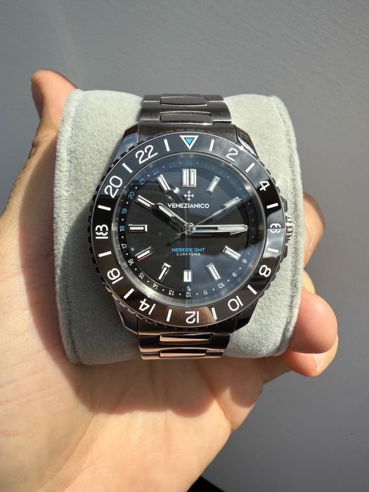 OKAZJA!!! Venezianico Nereide GMT Ceratung z dodatkowym paskiem!