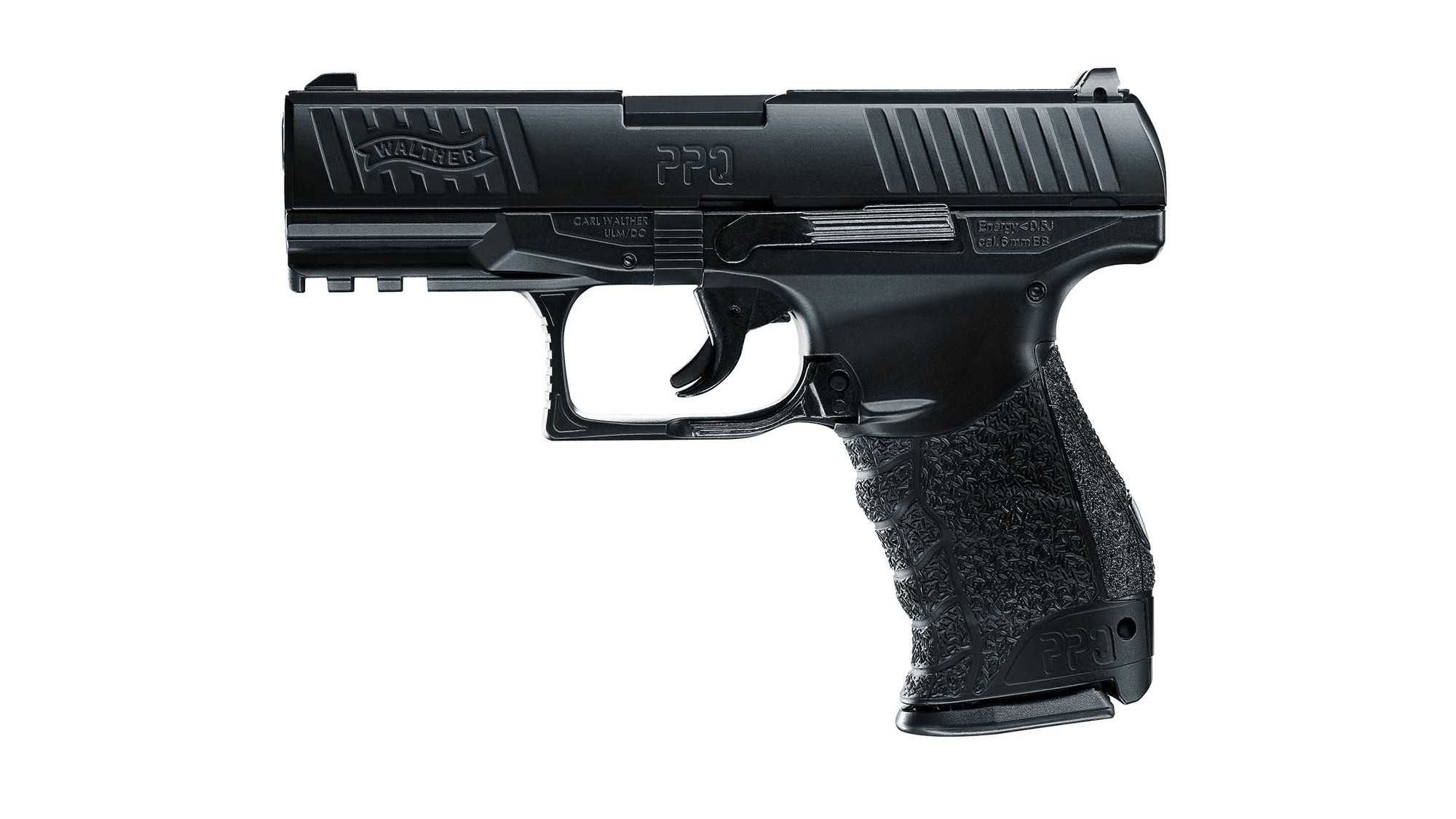 Игрушечный пистолет Walther PPQ Umarex на пульках, спринговый, детский