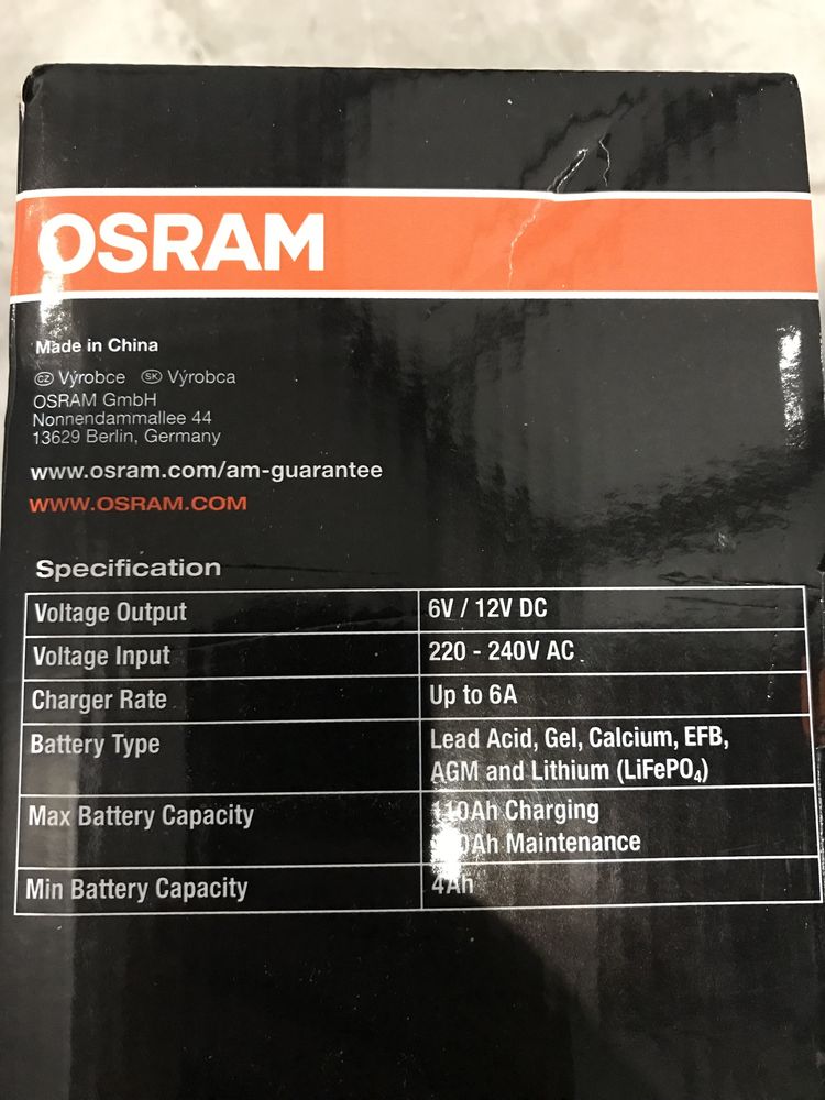 Зарядний пристрій Osram 906 зарядка акб