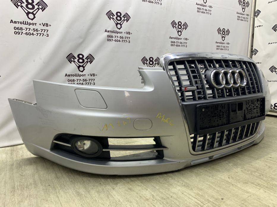 Бампер передній сірий S line AUDI Ауді Ауди A6 C6 С лайн