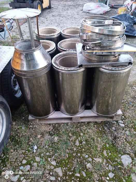 Komin izolowany ceramiczno stalowy stal nierdzewna zewnętrzny fi 250