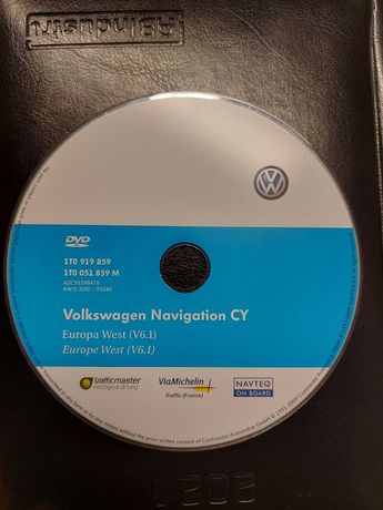 VW SKODA SEAT RNS510 RNS810 oryginalna legalna mapa dvd Europa Polska