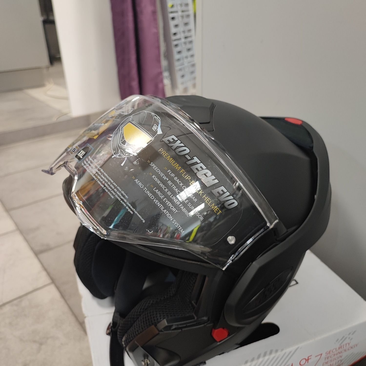 Kask motocyklowy szczękowy SCORPION Exo-Tech Solid Matt Black