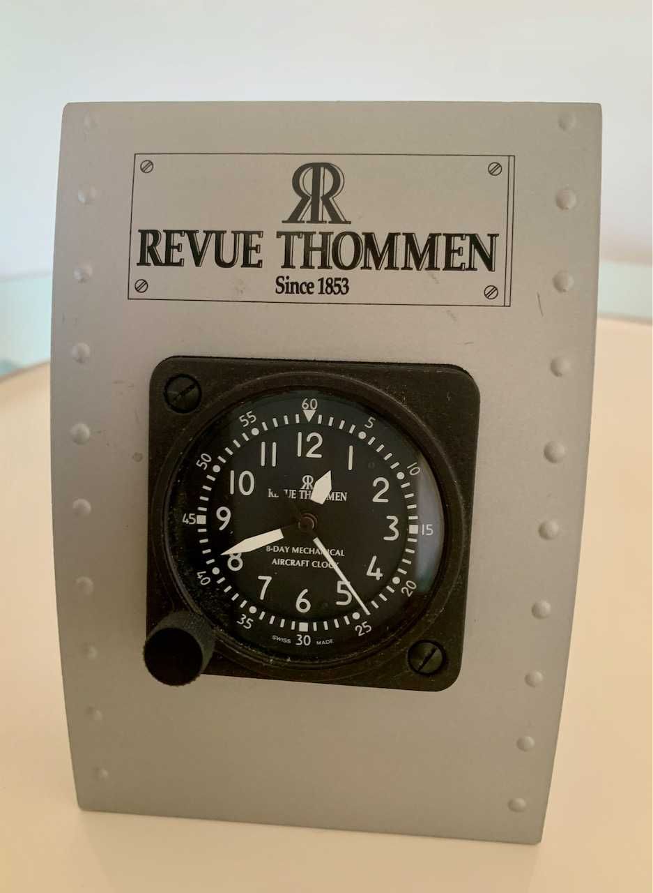 Revue Thommen 8day Mechanical Aircraft Clock