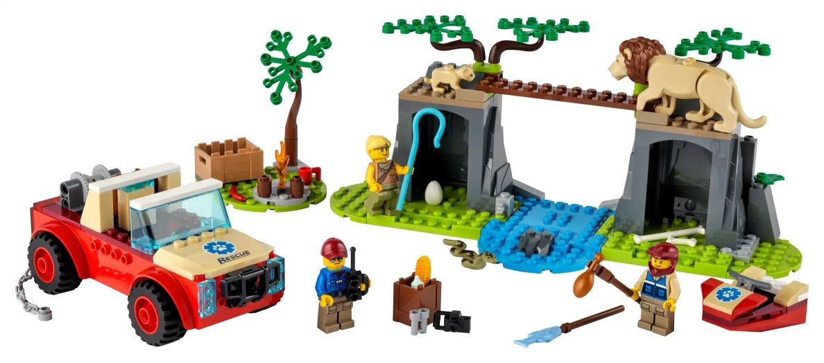 Nowe LEGO City 60301 Terenówka ratowników dzikich zwierząt