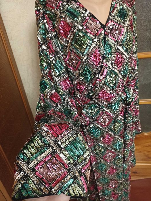 Неймовірно розкішна сукня оздоблена лелітками ASOS плюс сайз 52-54 XXL