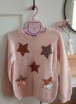 Sweter dziewczęcy z cekinami, Pepco, rozmiar 122 cm