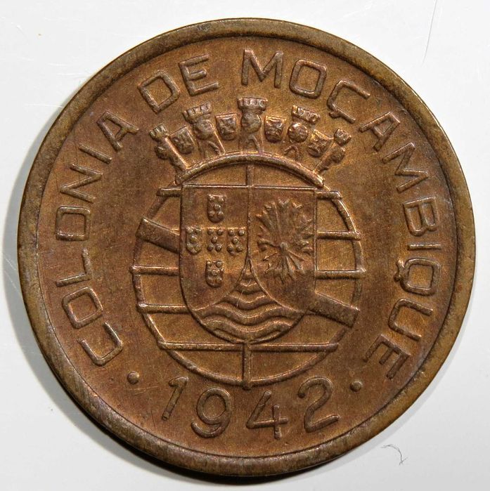 Moçambique Portugues - 10 Centavos 1942 Bela.